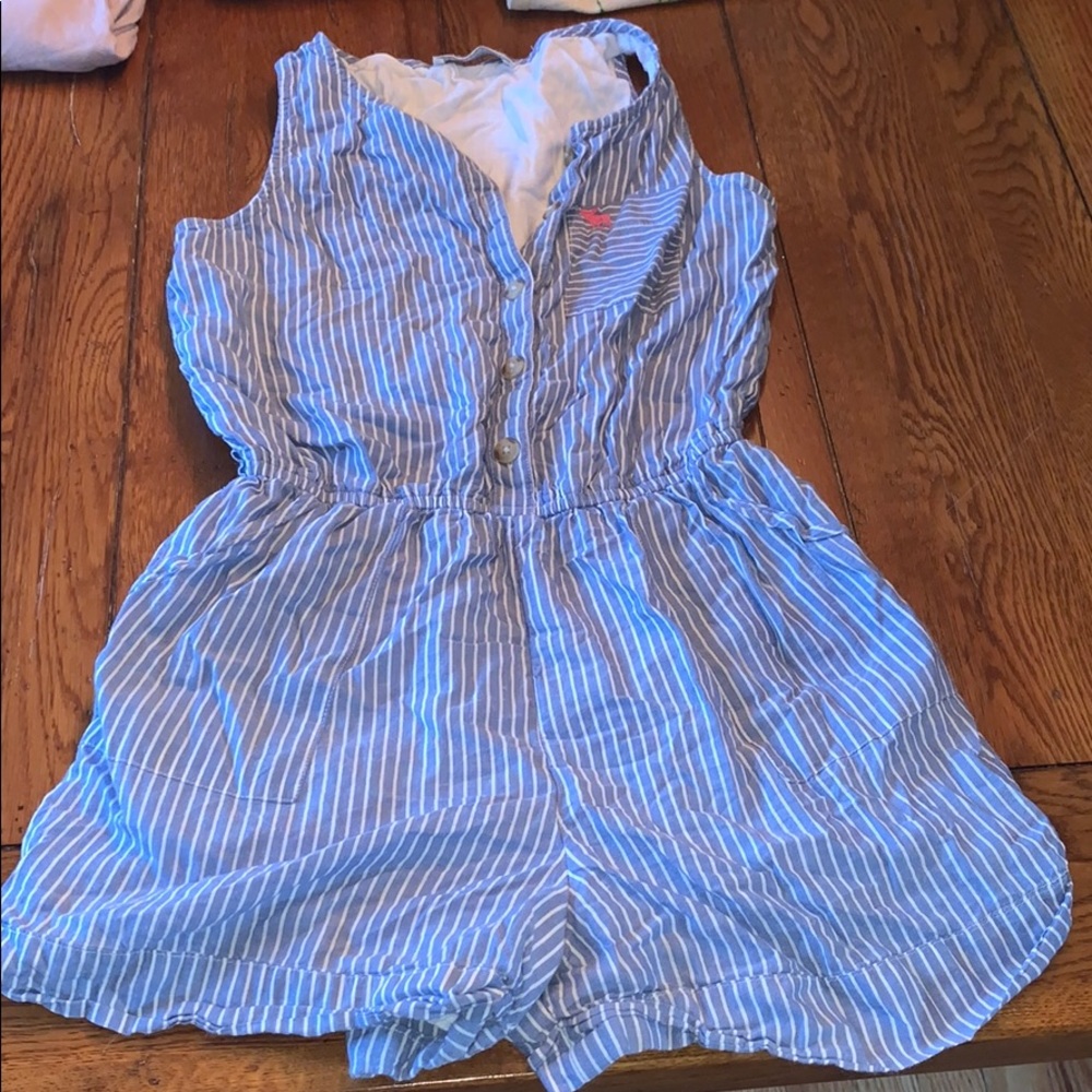 Girls Striped Abercrombie Romper